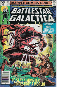Battlestar Galactica #21 by Marvel Comics - Fine