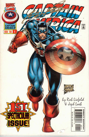 Captain America Vol 2 - 001 Alt - Signed