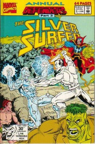 Silver Surfer Annual #5 by Marvel Comics - Return of the Defenders