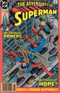 Adventures Of Superman #472 of DC Comics