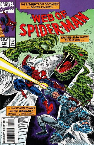 Web of Spider-man #110 by Marvel Comics