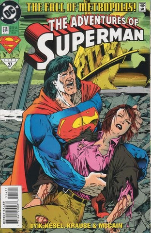 Adventures Of Superman #514 by DC Comics