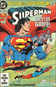 Superman #82 by DC Comics - Reign of the Supermen!
