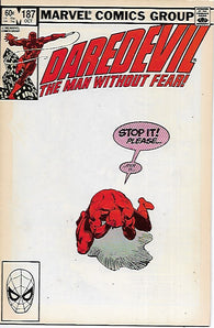 Daredevil #187 by Marvel Comics - Fine