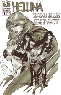 Hellina Double Impact #1 Gold by Lightning Comics