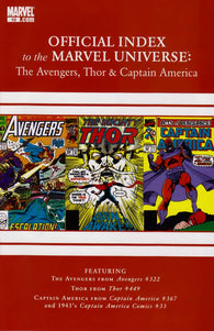 Official Index To The Marvel Universe Avengers Thor And Captain America #10 by Marvel Comics