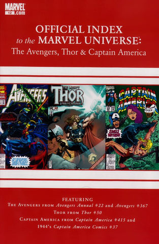 Official Index To The Marvel Universe Avengers Thor And Captain America #12 by Marvel Comics