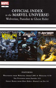 Official Index To The Marvel Universe Wolverine Punisher and Ghost Rider - 06