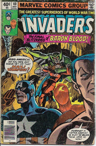 Invaders #40 by Marvel Comics - Very Good