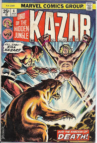 Ka-Zar #4 by Marvel Comics - Very Good