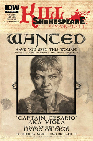 Kill Shakespeare Mask Of Night #4 by IDW Comics