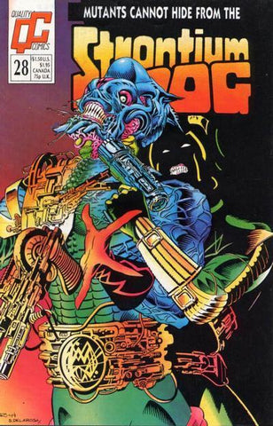 Strontium Dog #28 by Quality Comics